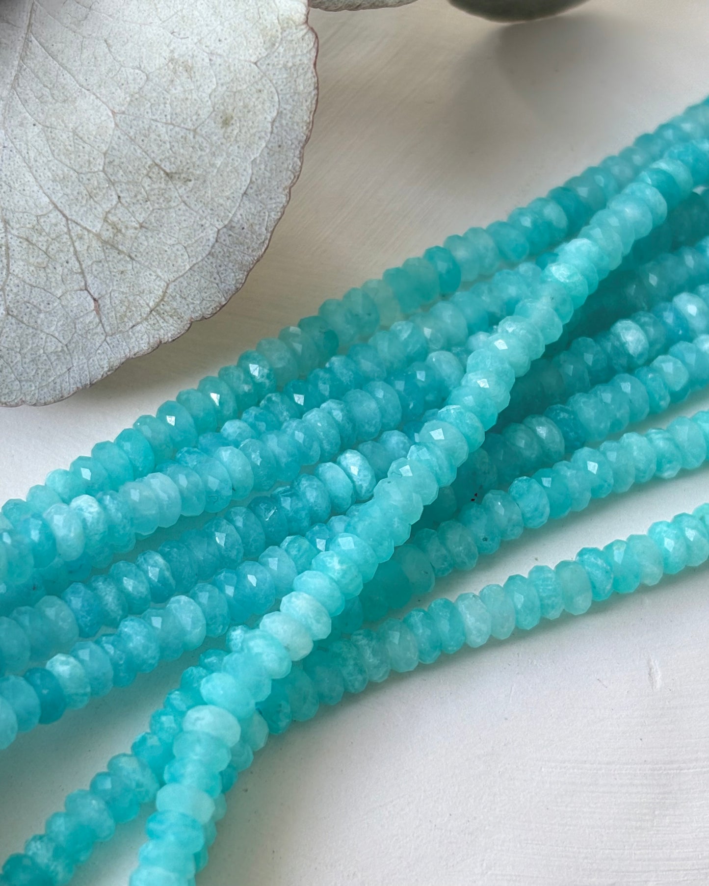 3.8mm Natural Amazonite Gemstone Beads