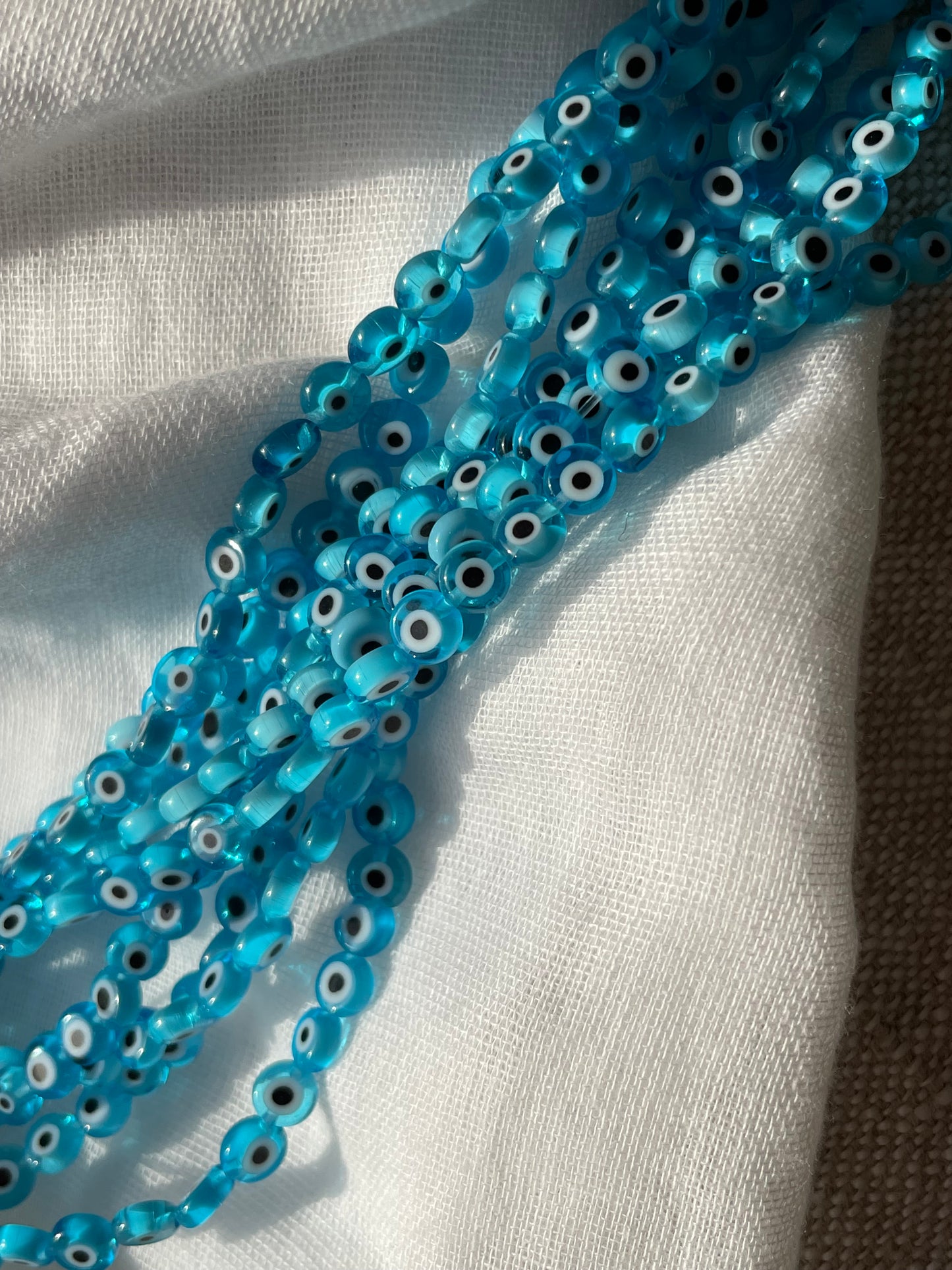 Light Blue Evil Eye Beads