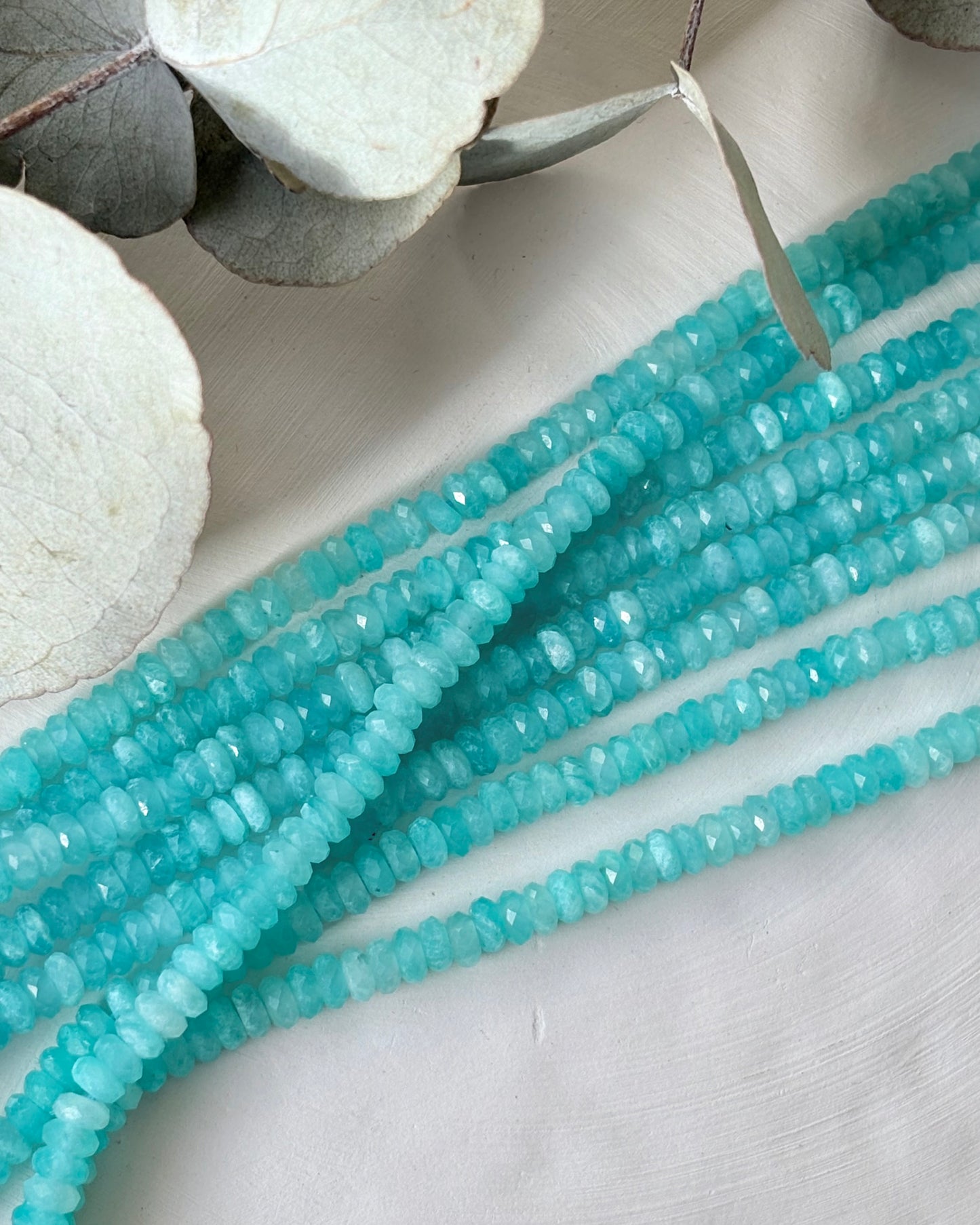 3.8mm Natural Amazonite Gemstone Beads