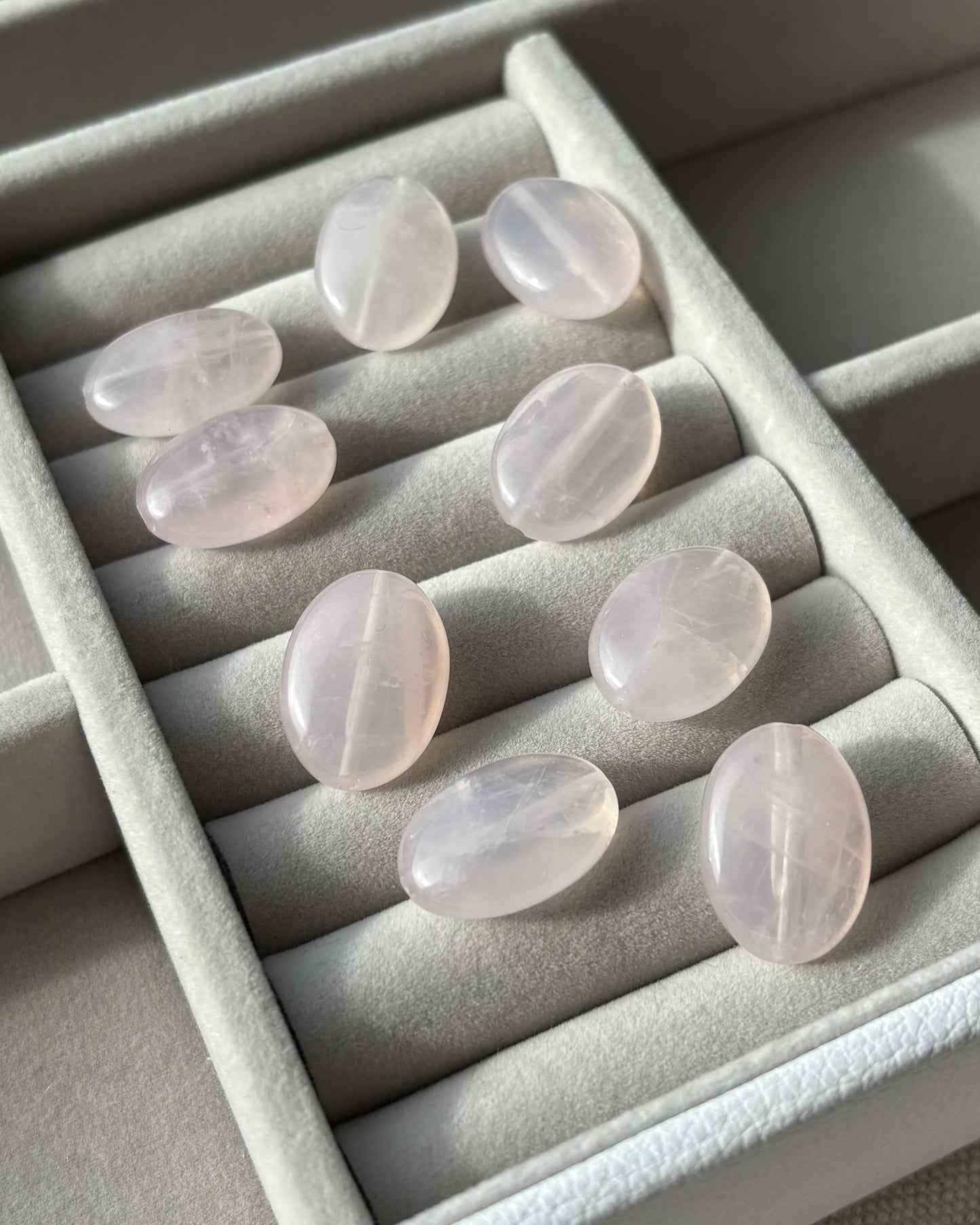 13 x 18mm Oval Natural Rose Quartz Beads