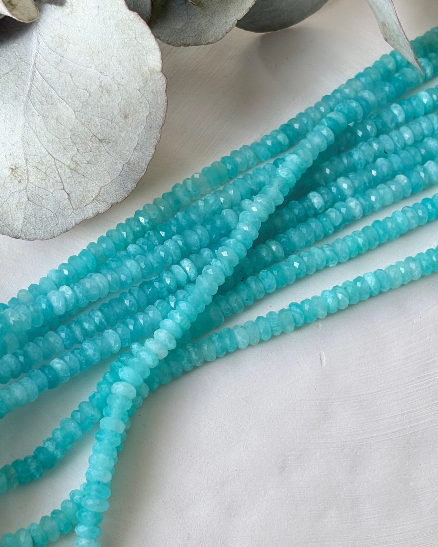 3.8mm Natural Amazonite Gemstone Beads