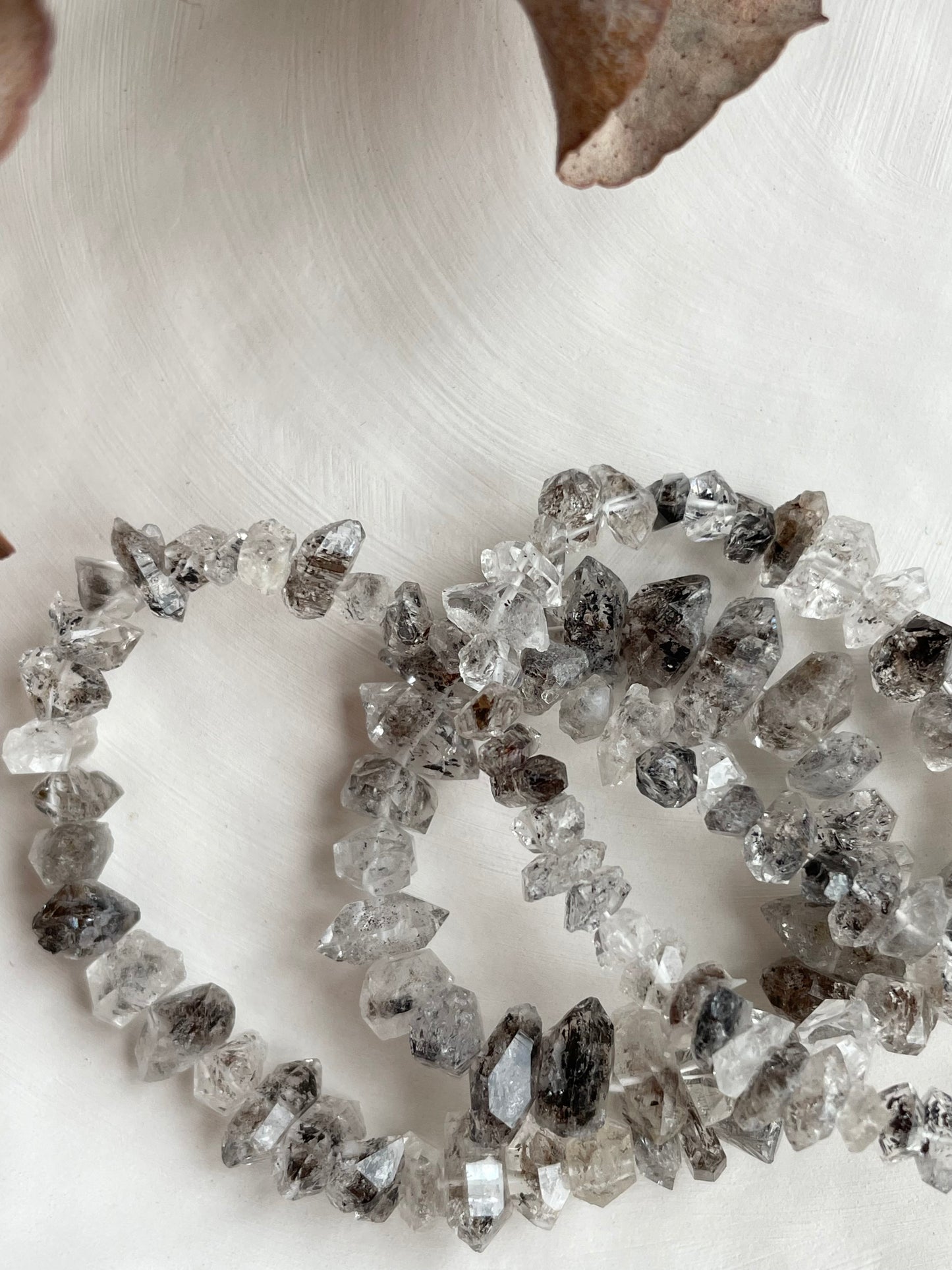 Natural Herkimer Diamond Beads