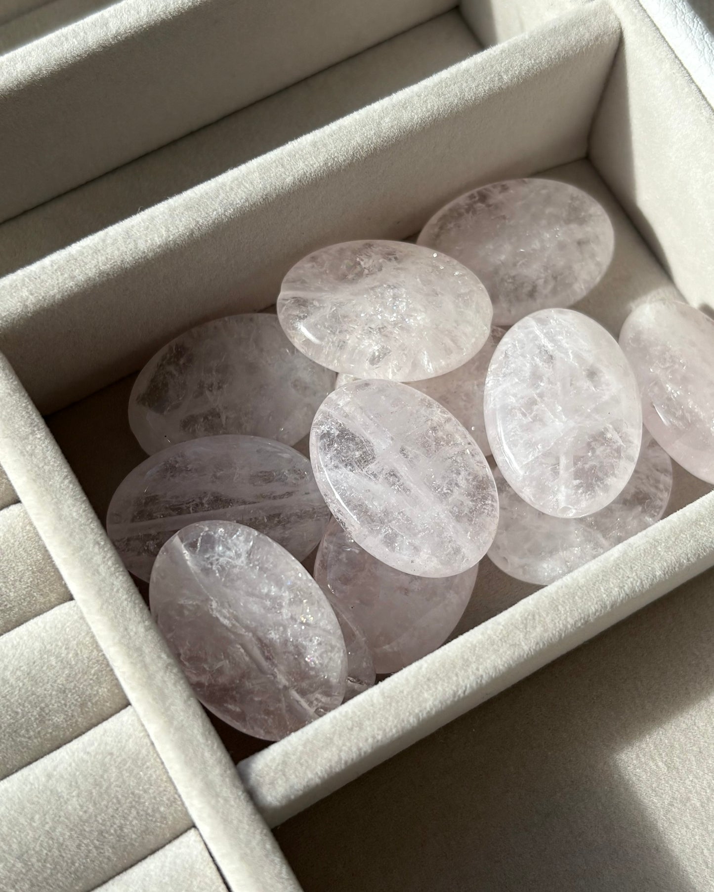 18 x 25 mm Oval Natural Morganite Beads