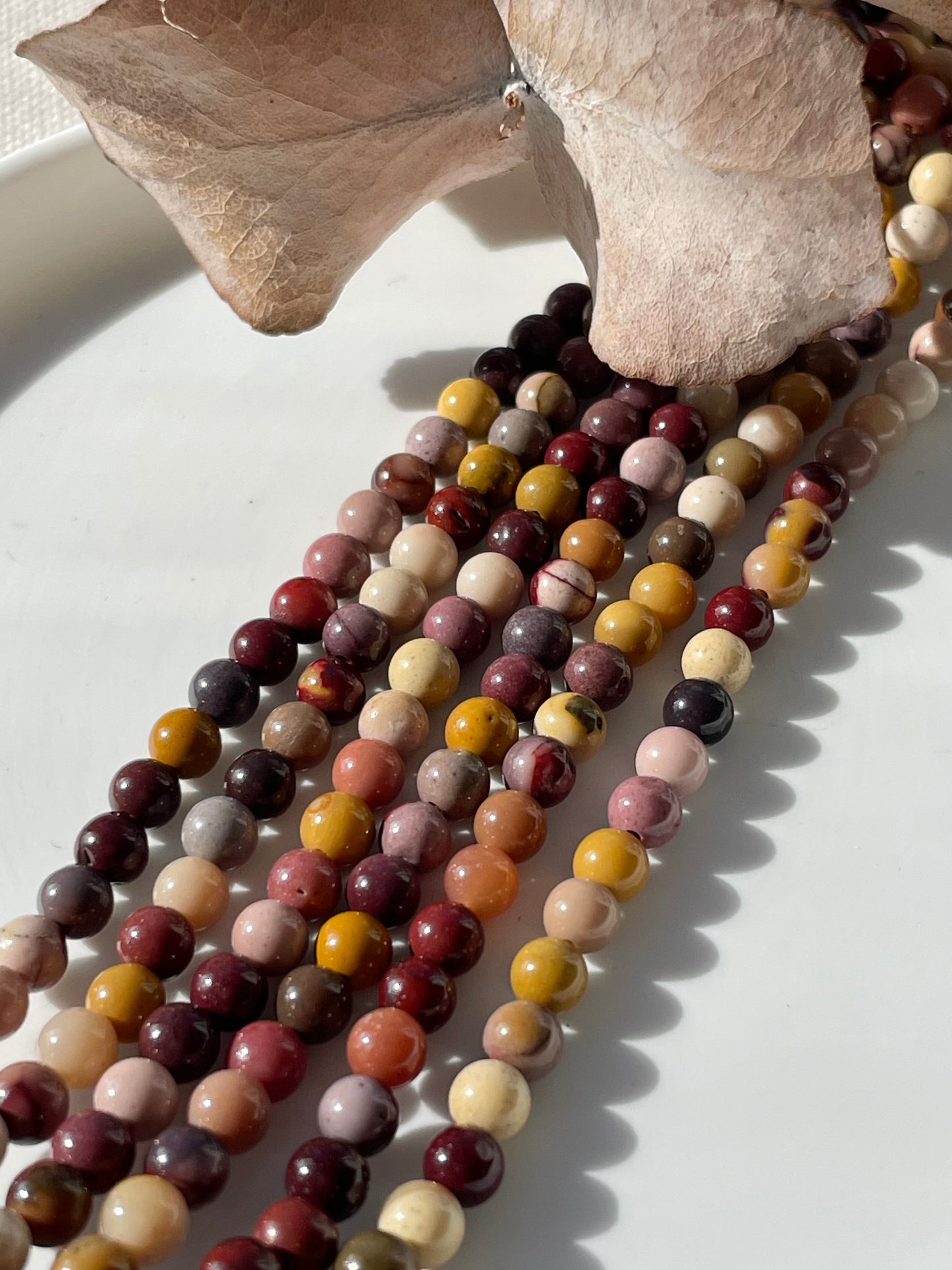 Mookaite 4.5mm Natural Gemstone Beads