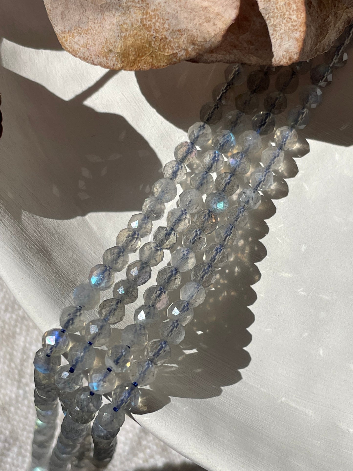 Labradorite 4mm Natural Gemstone Crystal Beads