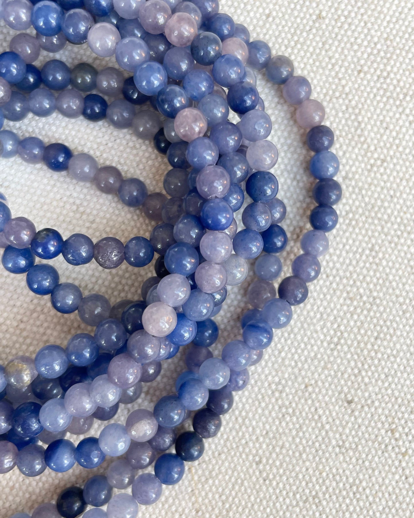 Blue Aventurine 4mm Natural Gemstone Crystal Beads