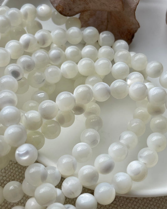 Mother of Pearl 6mm Natural Beads