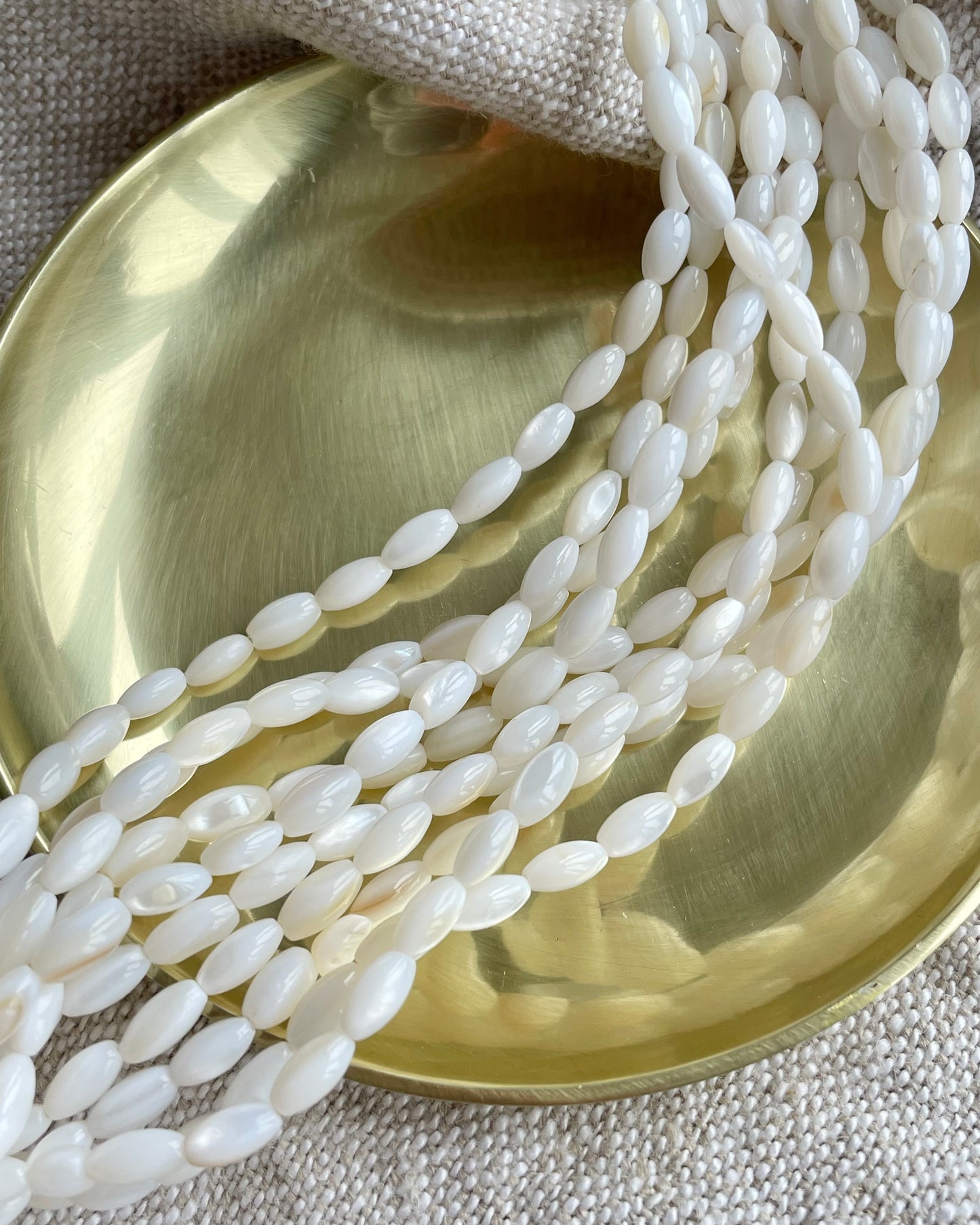 Mother of Pearl Rice Beads