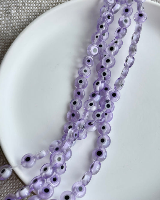 Light Purple Evil Eye Beads