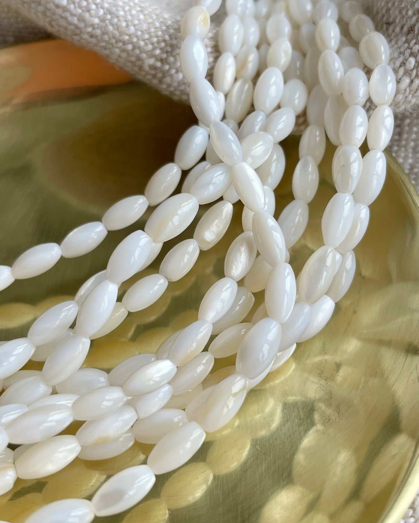 Mother of Pearl Rice Beads