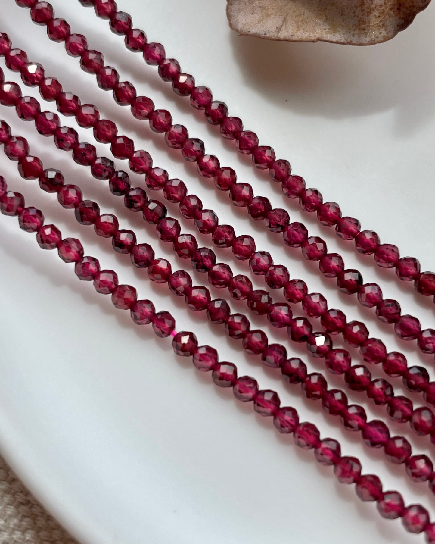 Pyrope Garnet Natural Gemstone Crystal Beads