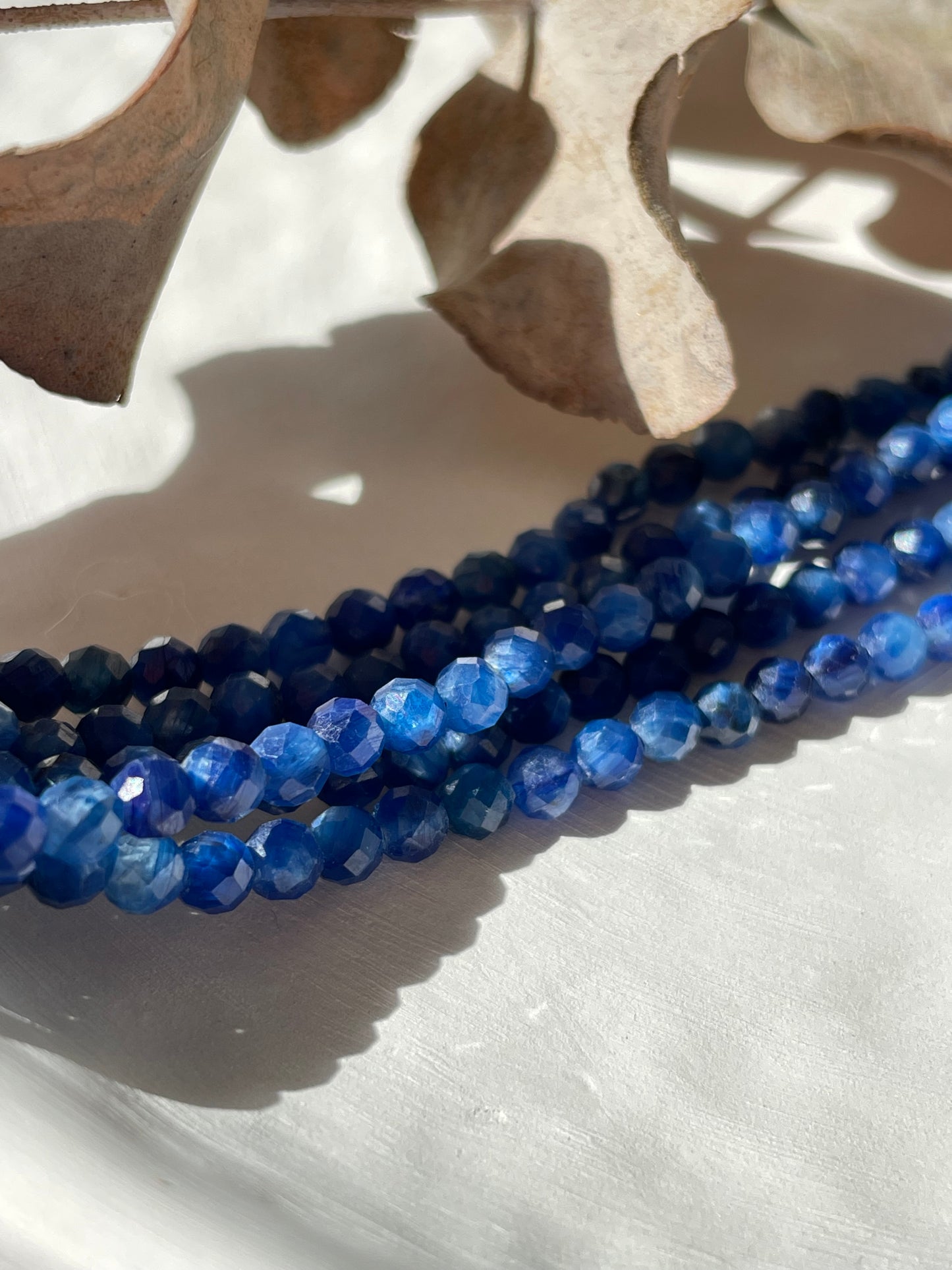 Pre Order: Kyanite 4mm Natural Gemstone Crystal Beads