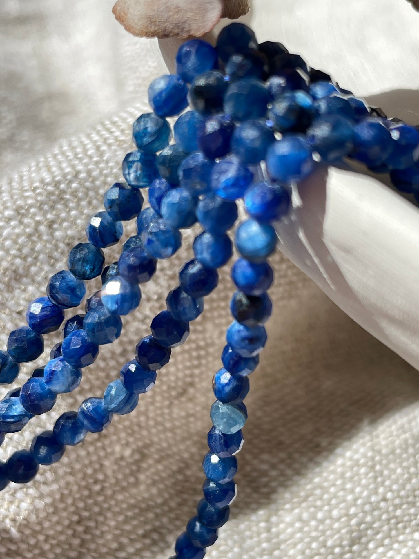 Pre Order: Kyanite 4mm Natural Gemstone Crystal Beads