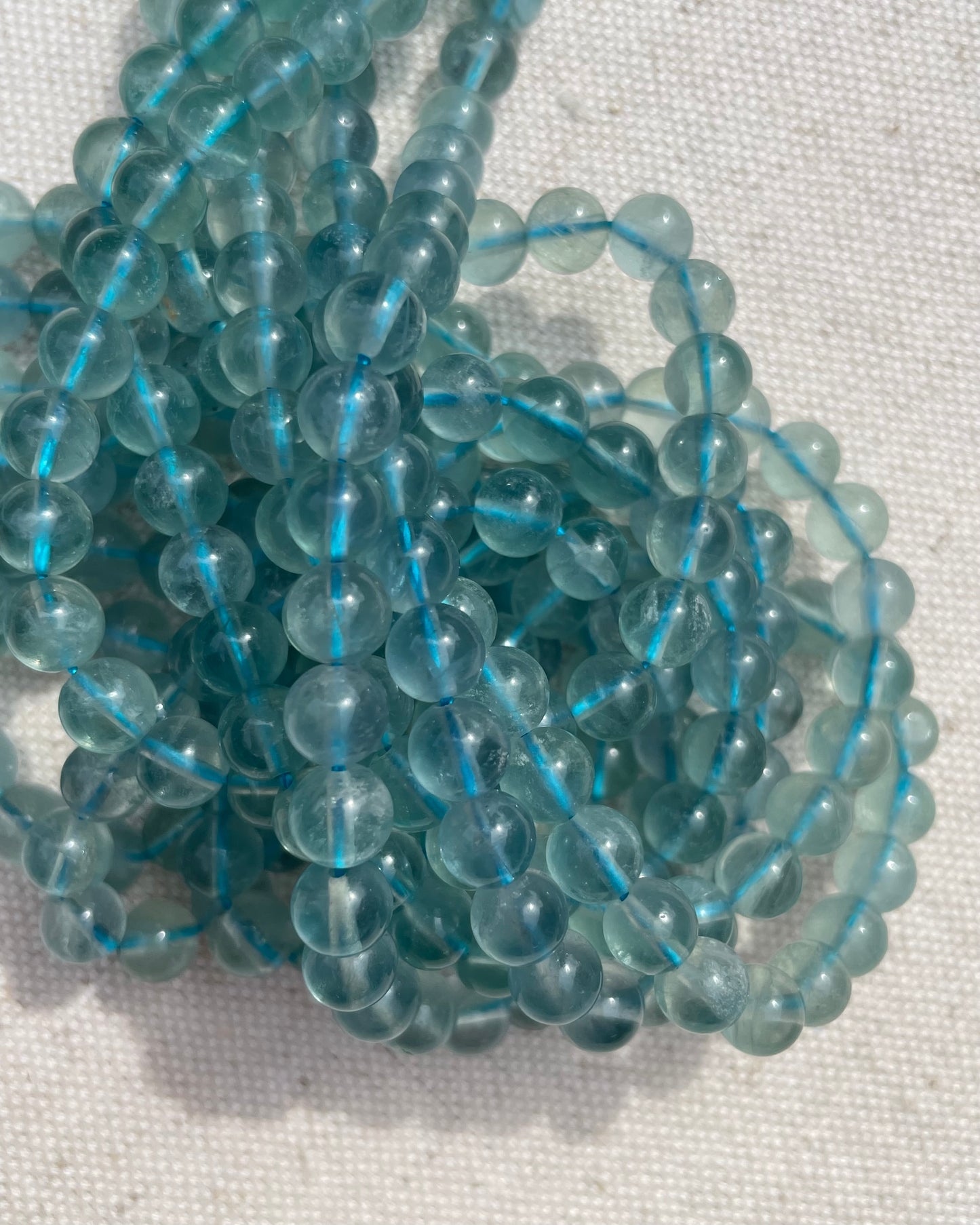 Blue Fluorite 6mm Natural Gemstone Crystal Beads