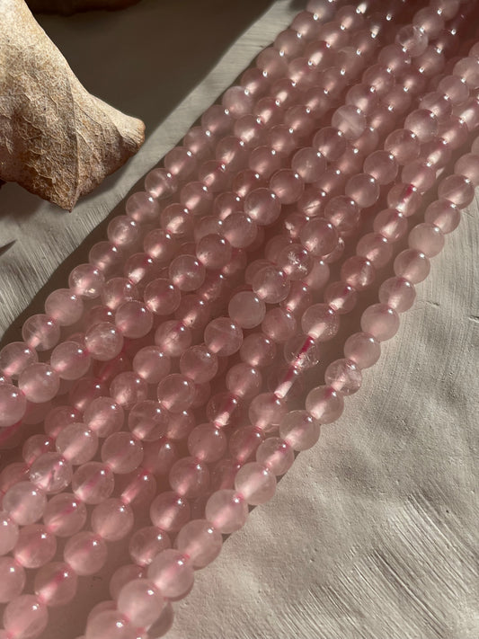 Pre Order Rose Quartz 4mm Natural Gemstone Crystal Beads