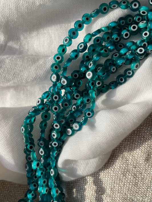 Turquoise Colour Evil Eye Beads