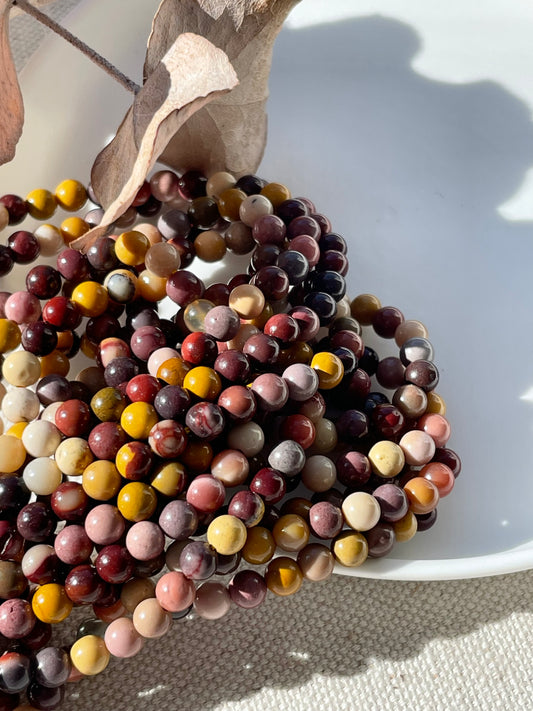Mookaite 4.5mm Natural Gemstone Beads