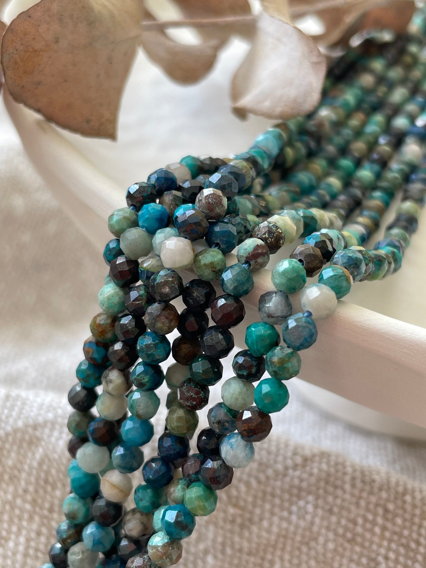 Chrysocolla Beads 4.2mm Natural Gemstone Crystal Beads