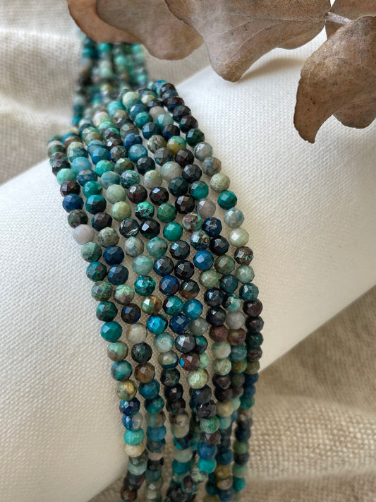 Chrysocolla Beads 4.2mm Natural Gemstone Crystal Beads