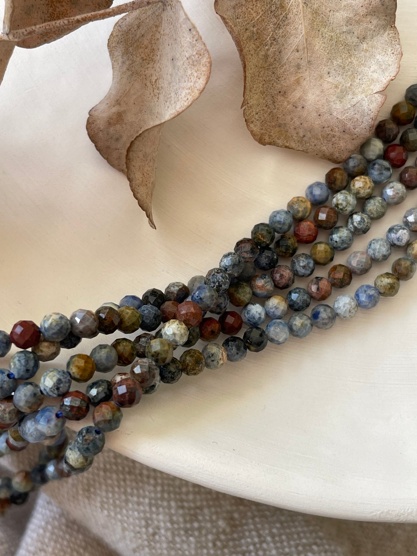 Dumorite 4mm Natural Gemstone Crystal Beads