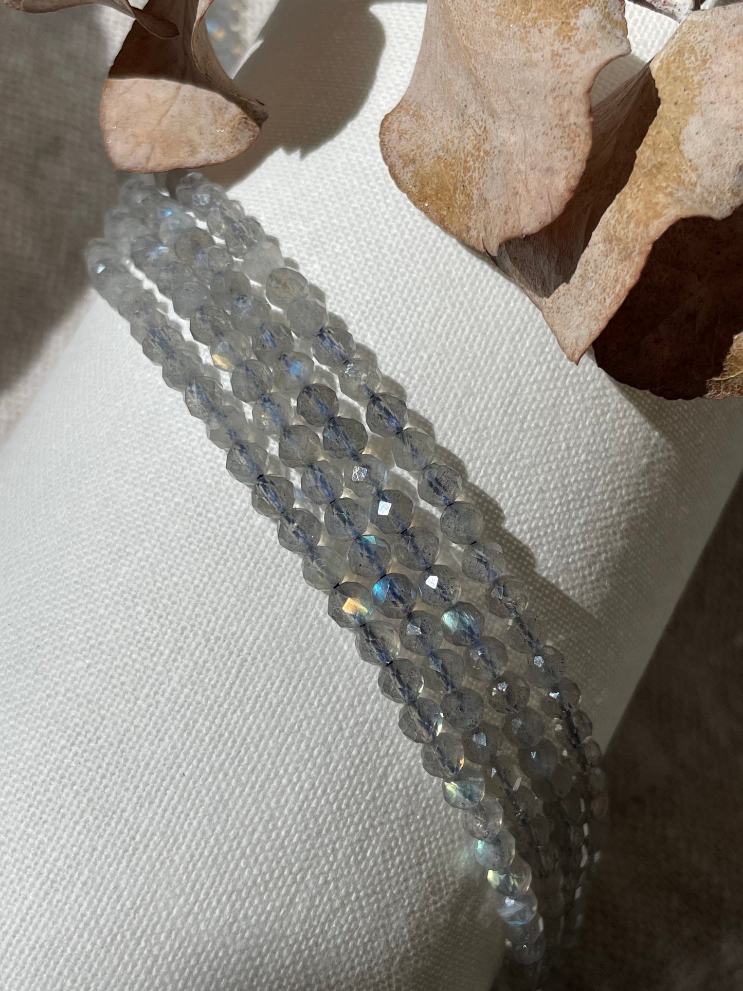 Labradorite 4mm Natural Gemstone Crystal Beads